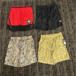 Tec-One - Men's Athletic Red Performance Mesh Shorts (ASSORTED)